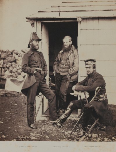 Officers on the Staff of Lieutenant-General Sir George Brown, from an Album of 52 Photographs Associated with the Crimean War, 1855 by Roger Fenton